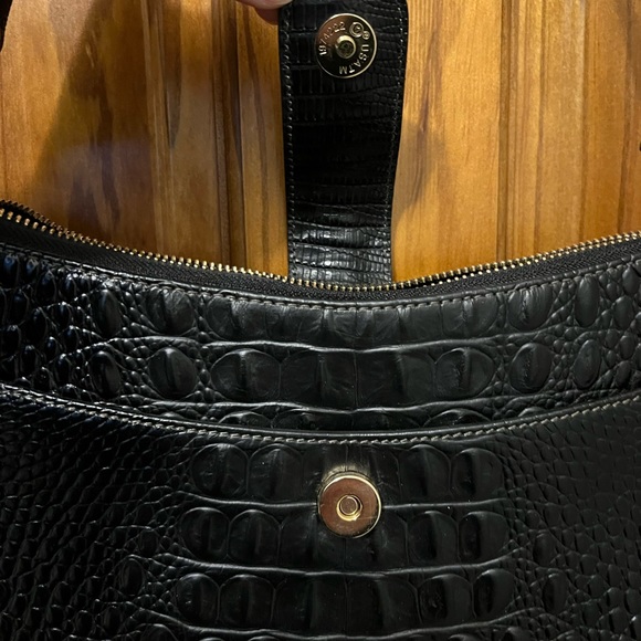 Brahmin Isabelle Melbourne Crocodile Pattern Shoulder Bag - Picture 3 of 9